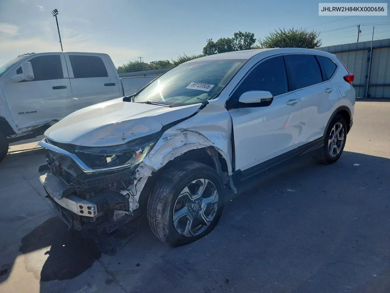 2019 Honda Cr-V Exl VIN: JHLRW2H84KX000656 Lot: 60120806
