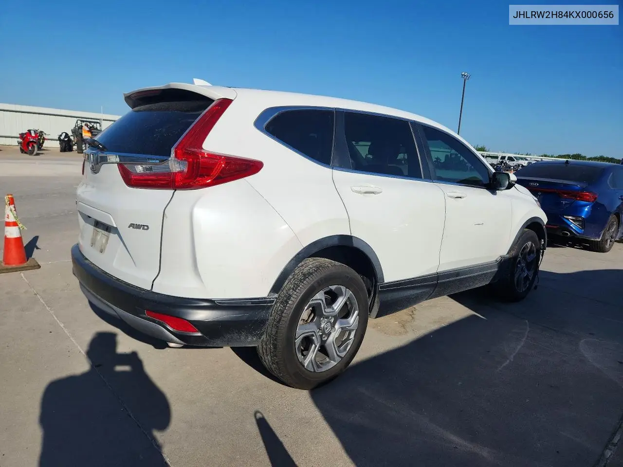 2019 Honda Cr-V Exl VIN: JHLRW2H84KX000656 Lot: 60120806