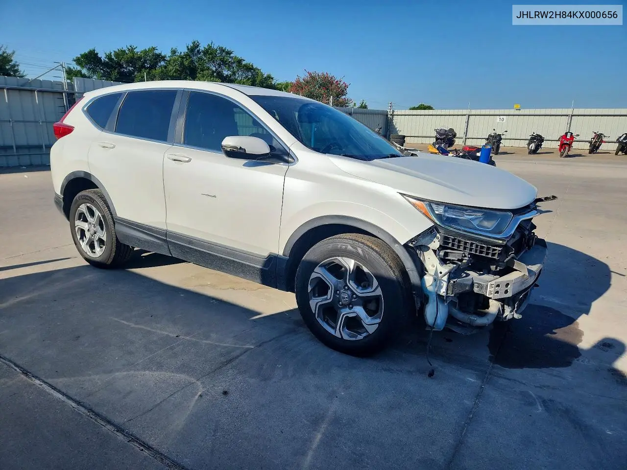 2019 Honda Cr-V Exl VIN: JHLRW2H84KX000656 Lot: 60120806