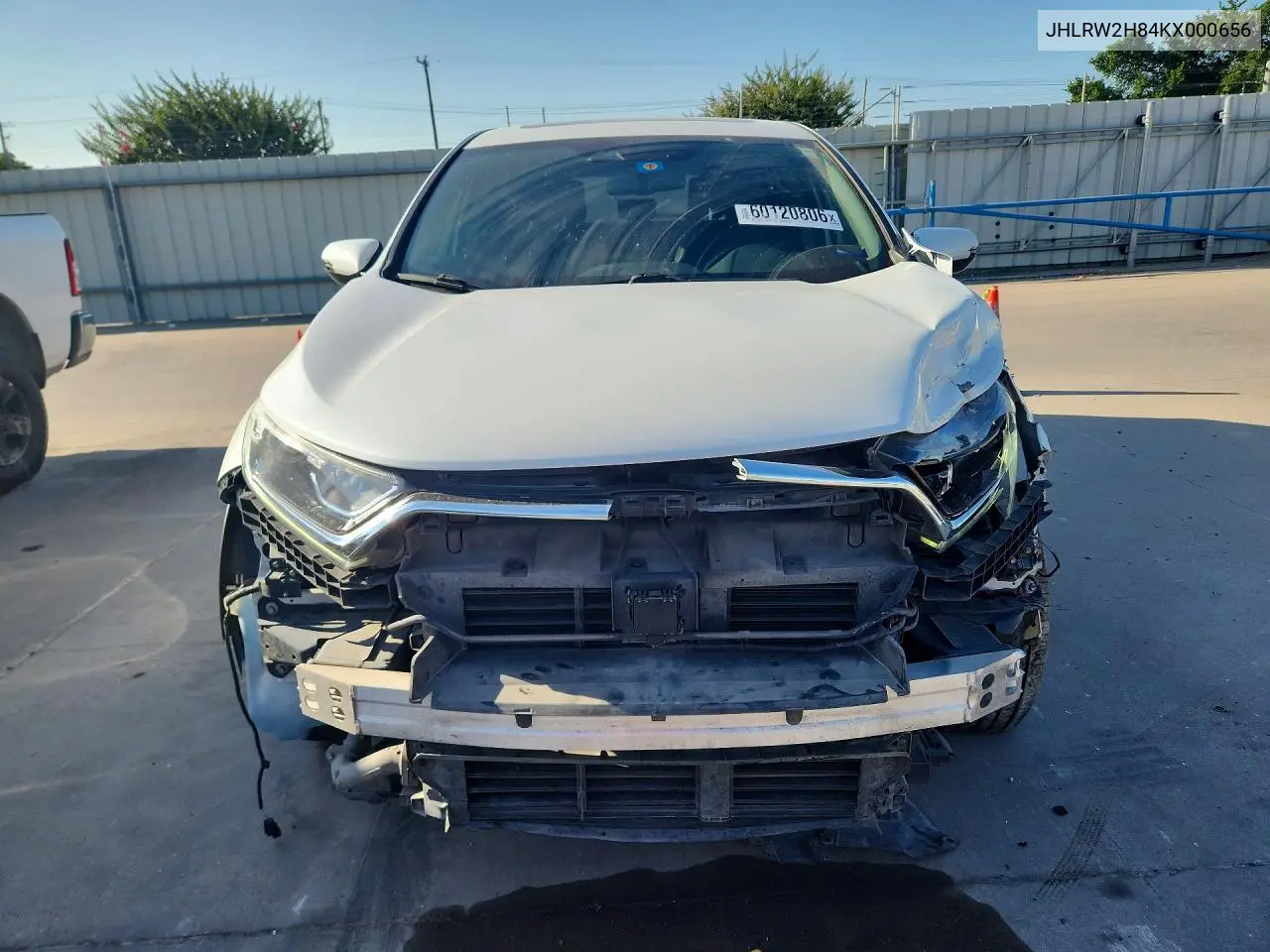 2019 Honda Cr-V Exl VIN: JHLRW2H84KX000656 Lot: 60120806