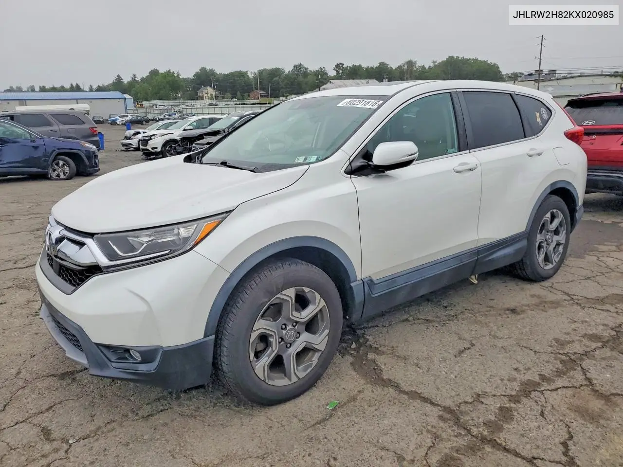 2019 Honda Cr-V Exl VIN: JHLRW2H82KX020985 Lot: 60291816