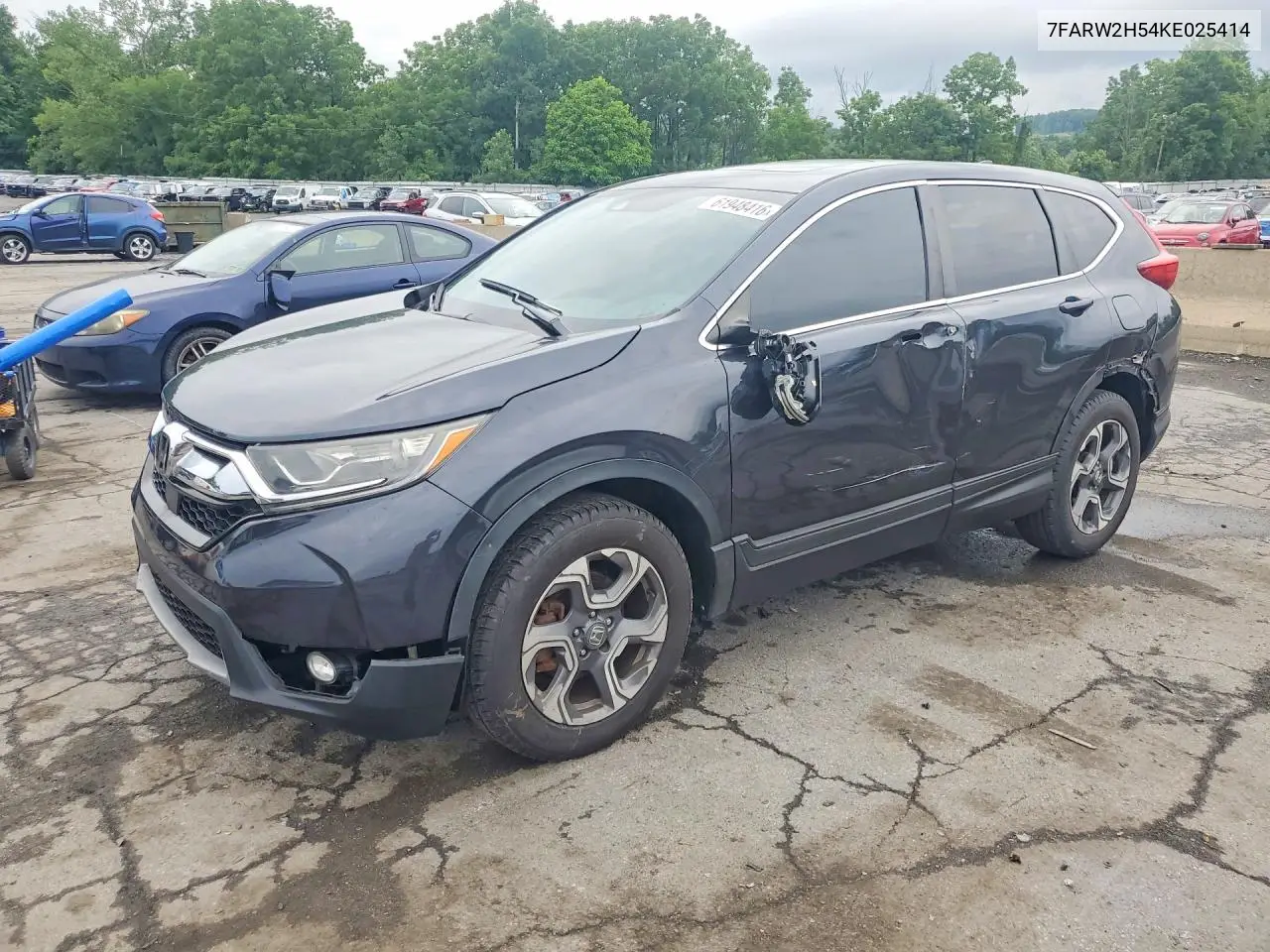 2019 Honda Cr-V Ex VIN: 7FARW2H54KE025414 Lot: 61948416