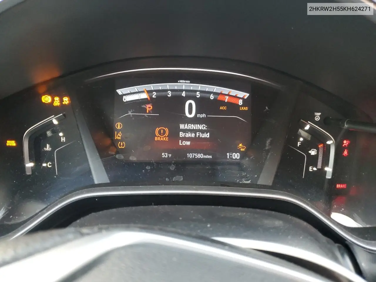 2HKRW2H55KH624271 2019 Honda Cr-V Ex
