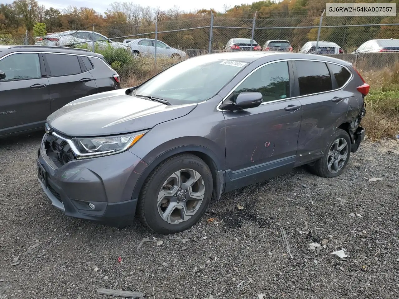 5J6RW2H54KA007557 2019 Honda Cr-V Ex