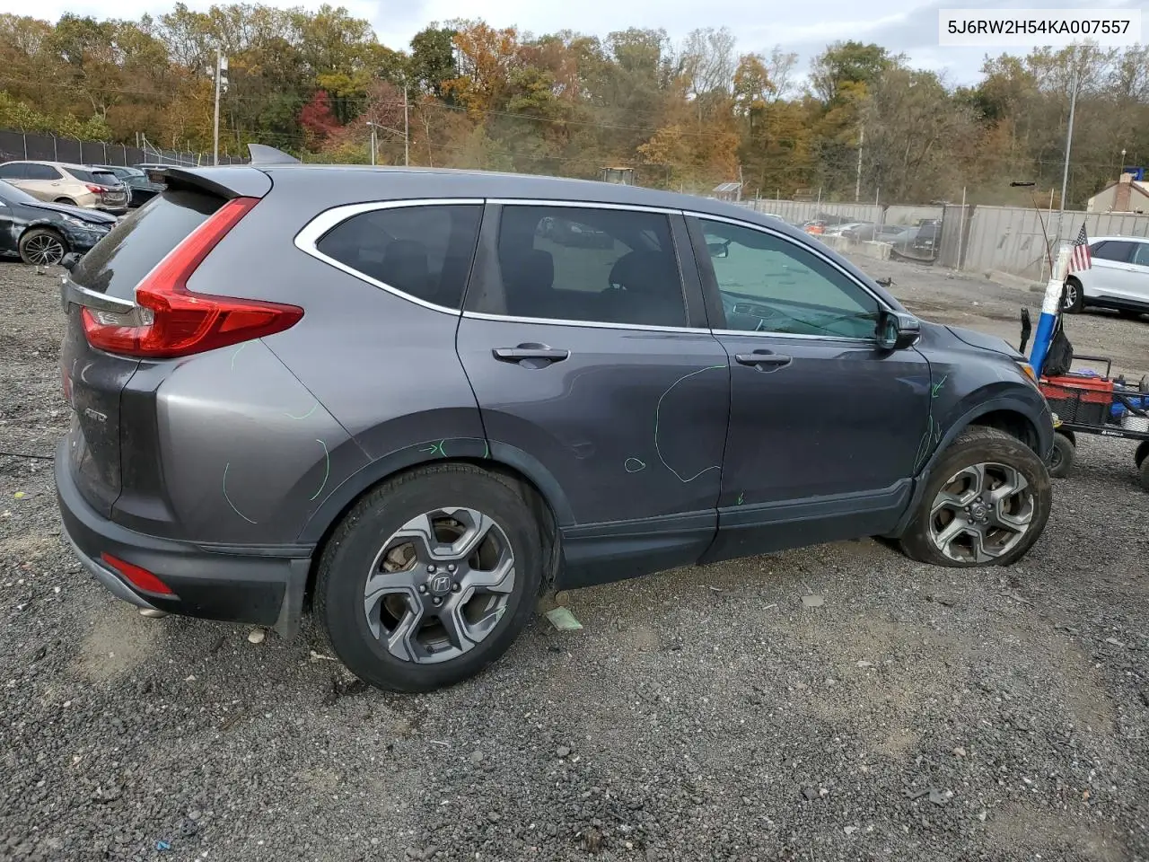 5J6RW2H54KA007557 2019 Honda Cr-V Ex