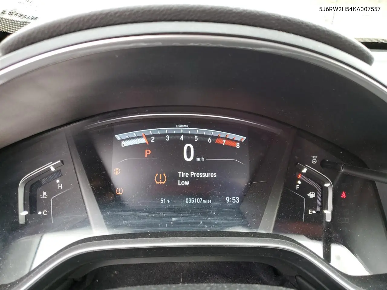 5J6RW2H54KA007557 2019 Honda Cr-V Ex