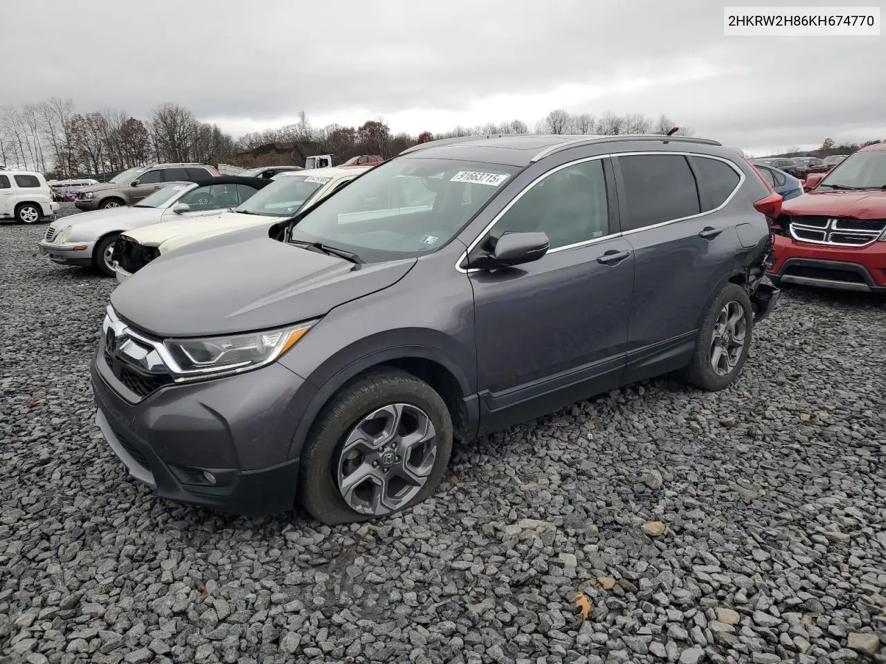 2HKRW2H86KH674770 2019 Honda Cr-V Exl