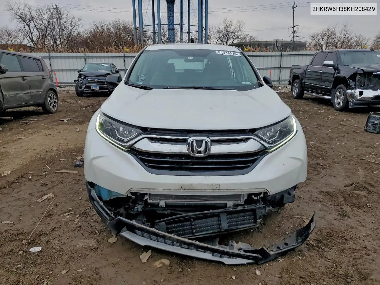 2HKRW6H38KH208429 2019 Honda Cr-V Lx