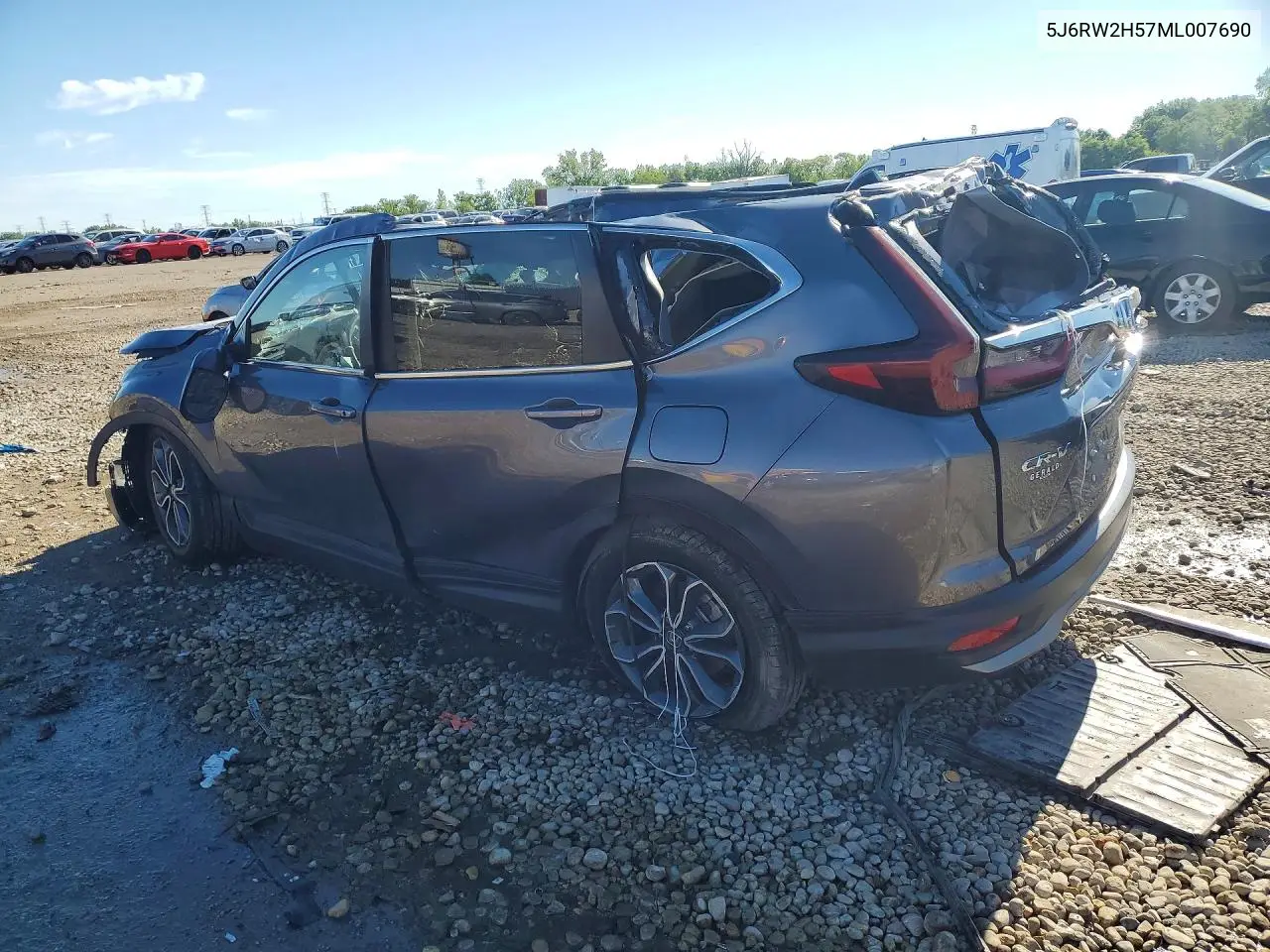2021 Honda Cr-V Ex VIN: 5J6RW2H57ML007690 Lot: 58140136