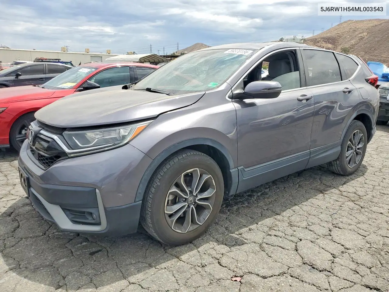 2021 Honda Cr-V Ex VIN: 5J6RW1H54ML003543 Lot: 59370156