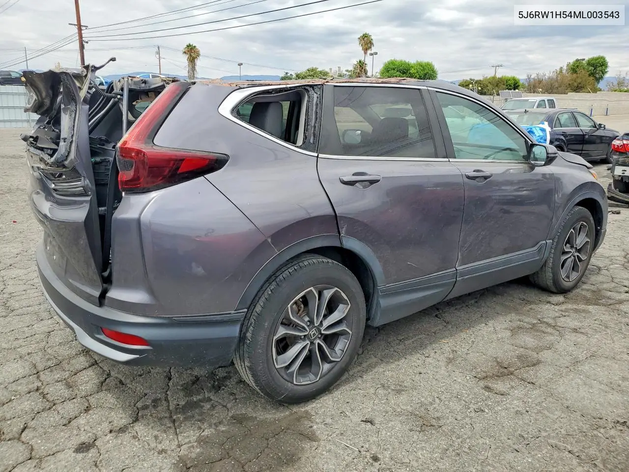 2021 Honda Cr-V Ex VIN: 5J6RW1H54ML003543 Lot: 59370156