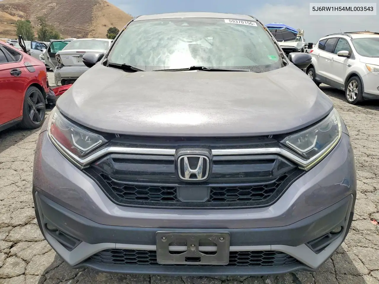2021 Honda Cr-V Ex VIN: 5J6RW1H54ML003543 Lot: 59370156