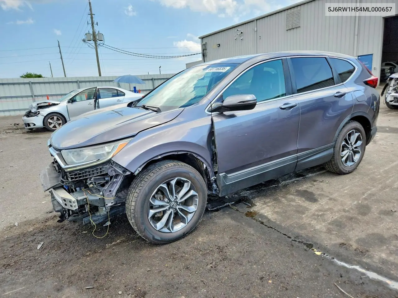 2021 Honda Cr-V Ex VIN: 5J6RW1H54ML000657 Lot: 60716836
