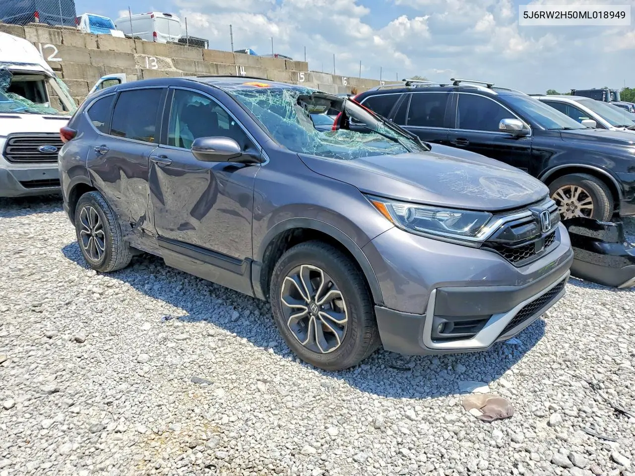 2021 Honda Cr-V Ex VIN: 5J6RW2H50ML018949 Lot: 61410726