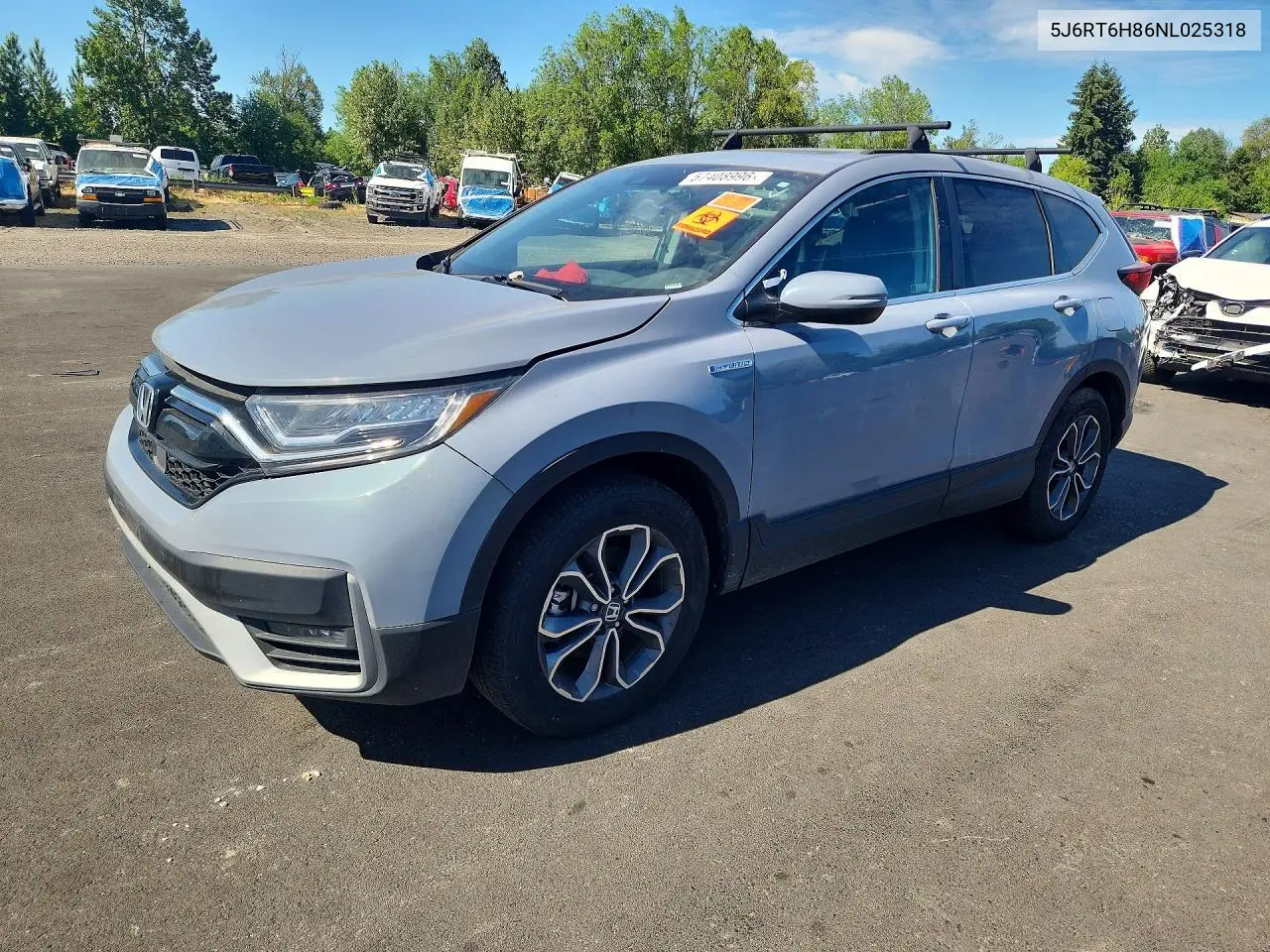 2022 Honda Cr-V Exl VIN: 5J6RT6H86NL025318 Lot: 57408996