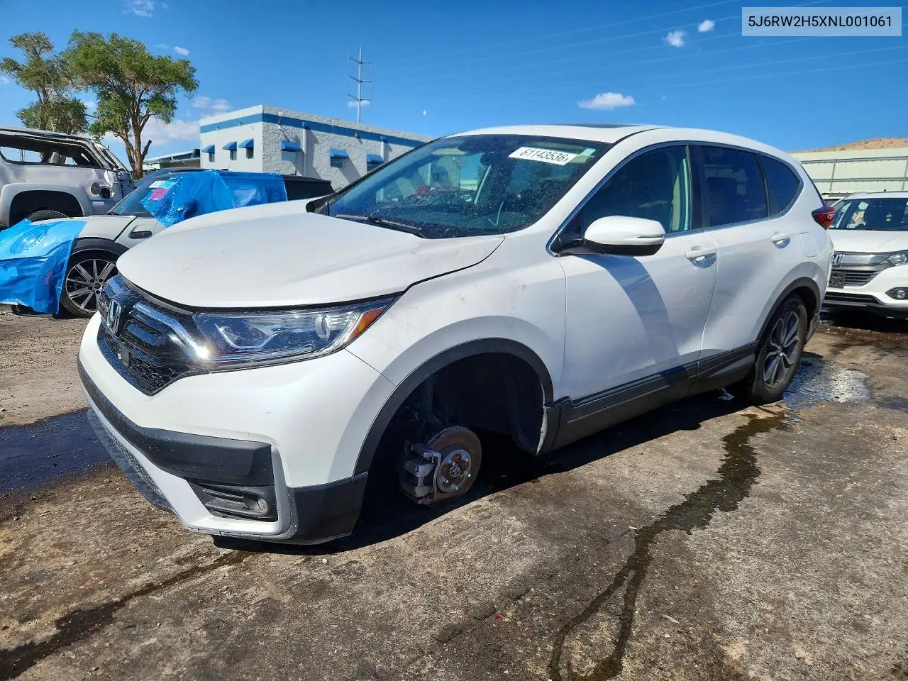 2022 Honda Cr-V Ex VIN: 5J6RW2H5XNL001061 Lot: 61143536