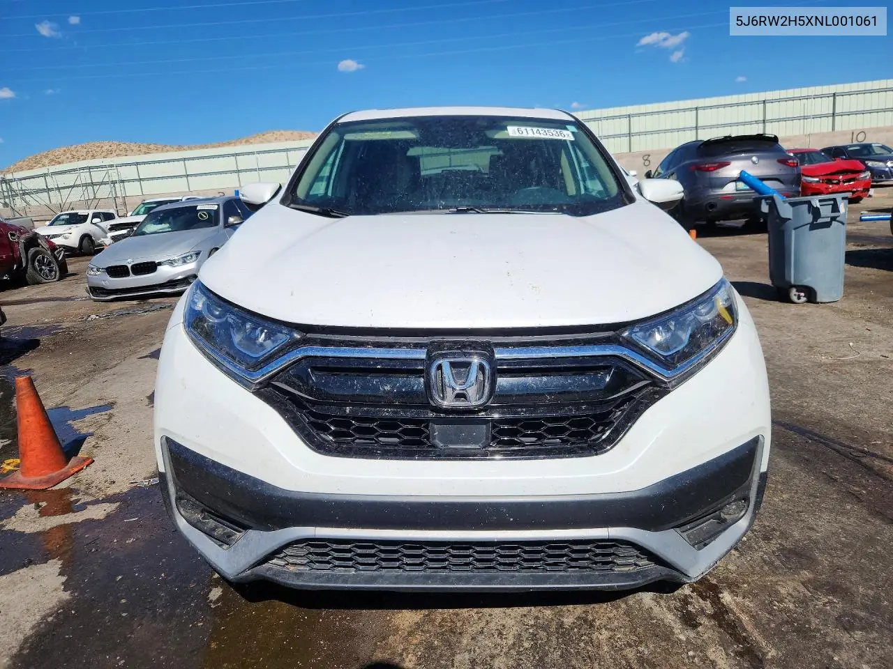 2022 Honda Cr-V Ex VIN: 5J6RW2H5XNL001061 Lot: 61143536