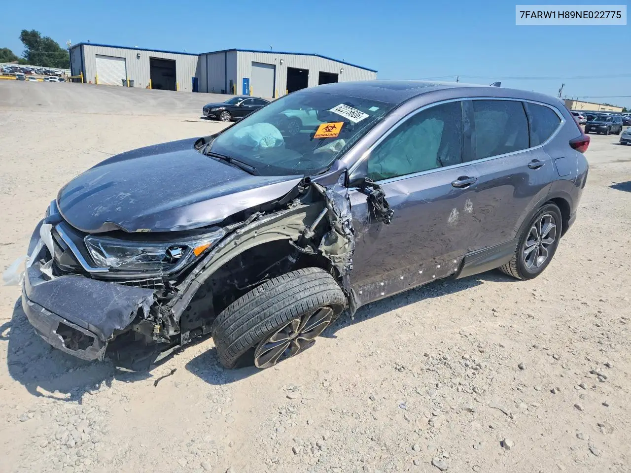 2022 Honda Cr-V Exl VIN: 7FARW1H89NE022775 Lot: 62275606