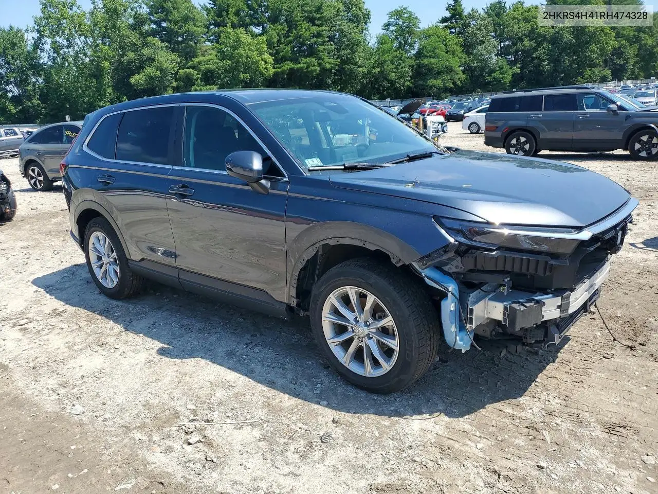 2024 Honda Cr-V Ex VIN: 2HKRS4H41RH474328 Lot: 59953856