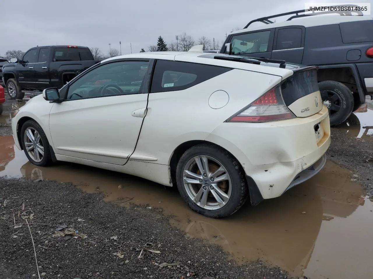 2011 Honda Cr-Z Ex VIN: JHMZF1D69BS014365 Lot: 40711074