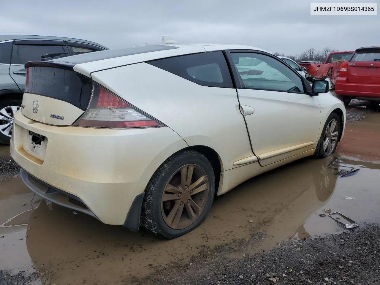 2011 Honda Cr-Z Ex VIN: JHMZF1D69BS014365 Lot: 40711074