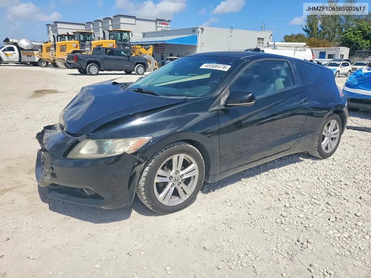 2011 Honda Cr-Z Ex VIN: JHMZF1D65BS002617 Lot: 45566476