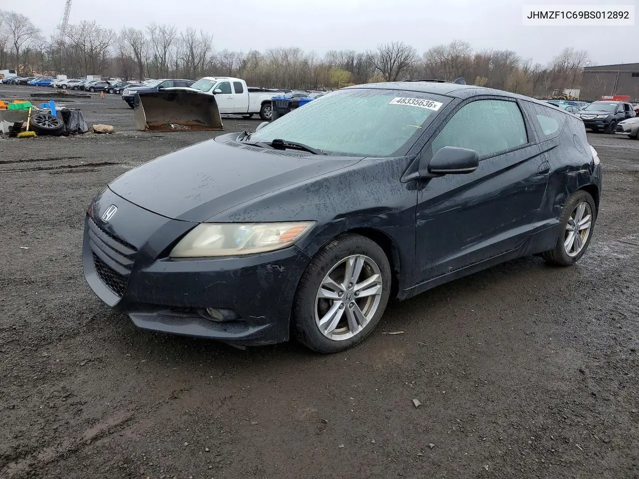 2011 Honda Cr-Z Ex VIN: JHMZF1C69BS012892 Lot: 48335636