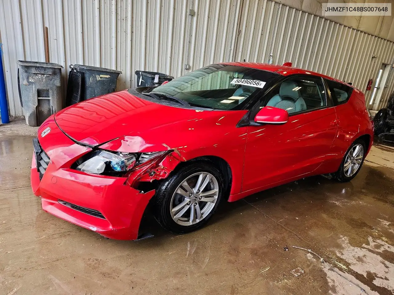 2011 Honda Cr-Z VIN: JHMZF1C48BS007648 Lot: 50496056
