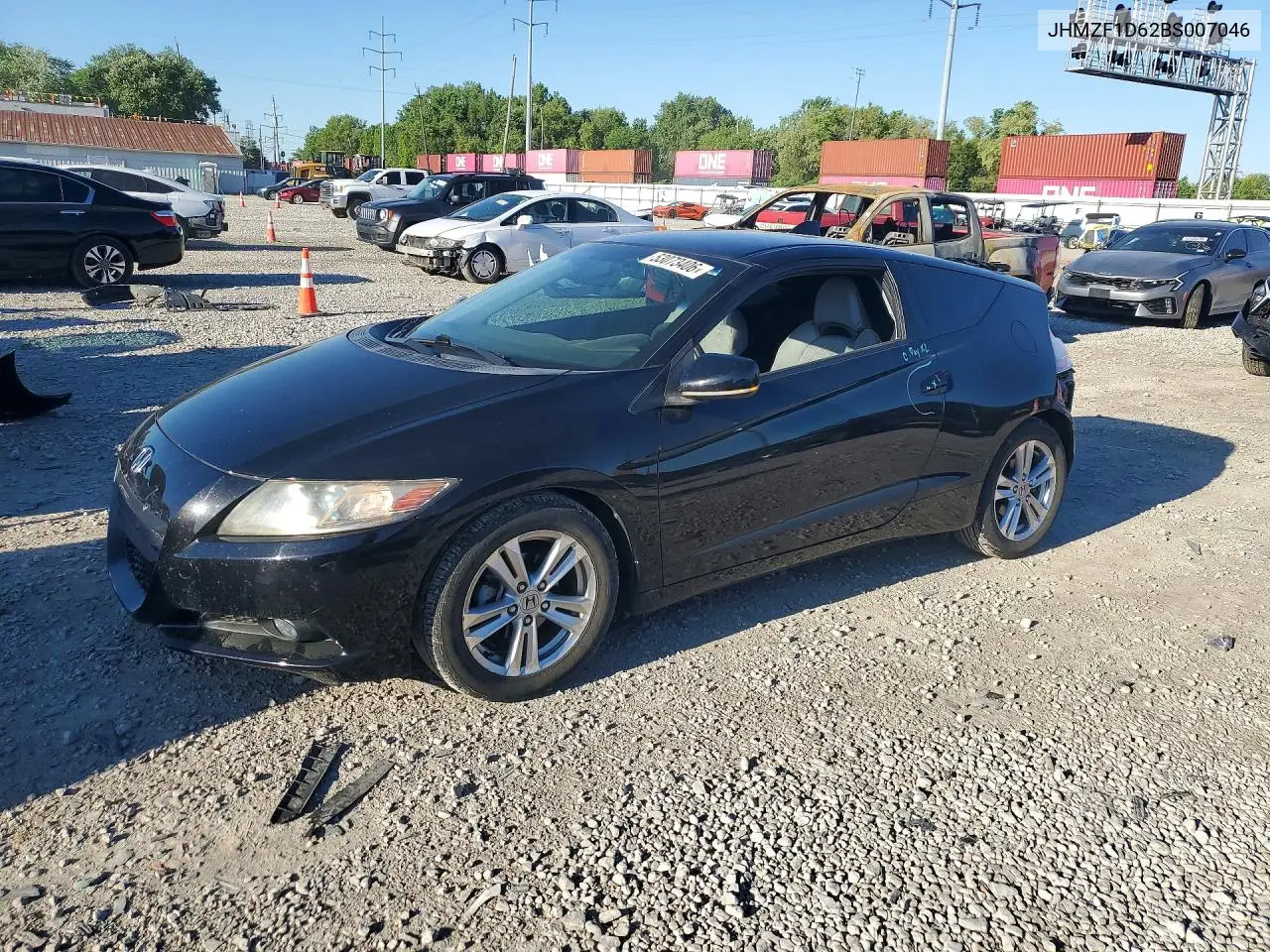 2011 Honda Cr-Z Ex VIN: JHMZF1D62BS007046 Lot: 53073406