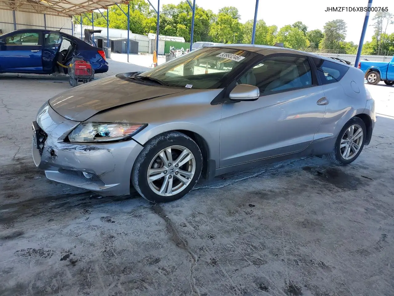 2011 Honda Cr-Z Ex VIN: JHMZF1D6XBS000765 Lot: 53993246