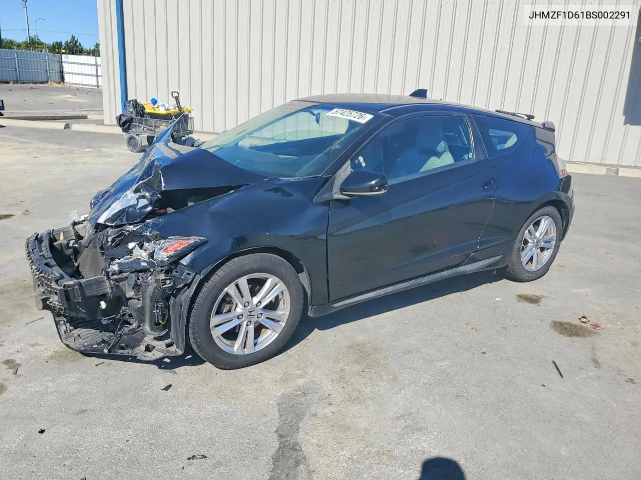 2011 Honda Cr-Z Ex VIN: JHMZF1D61BS002291 Lot: 57425726