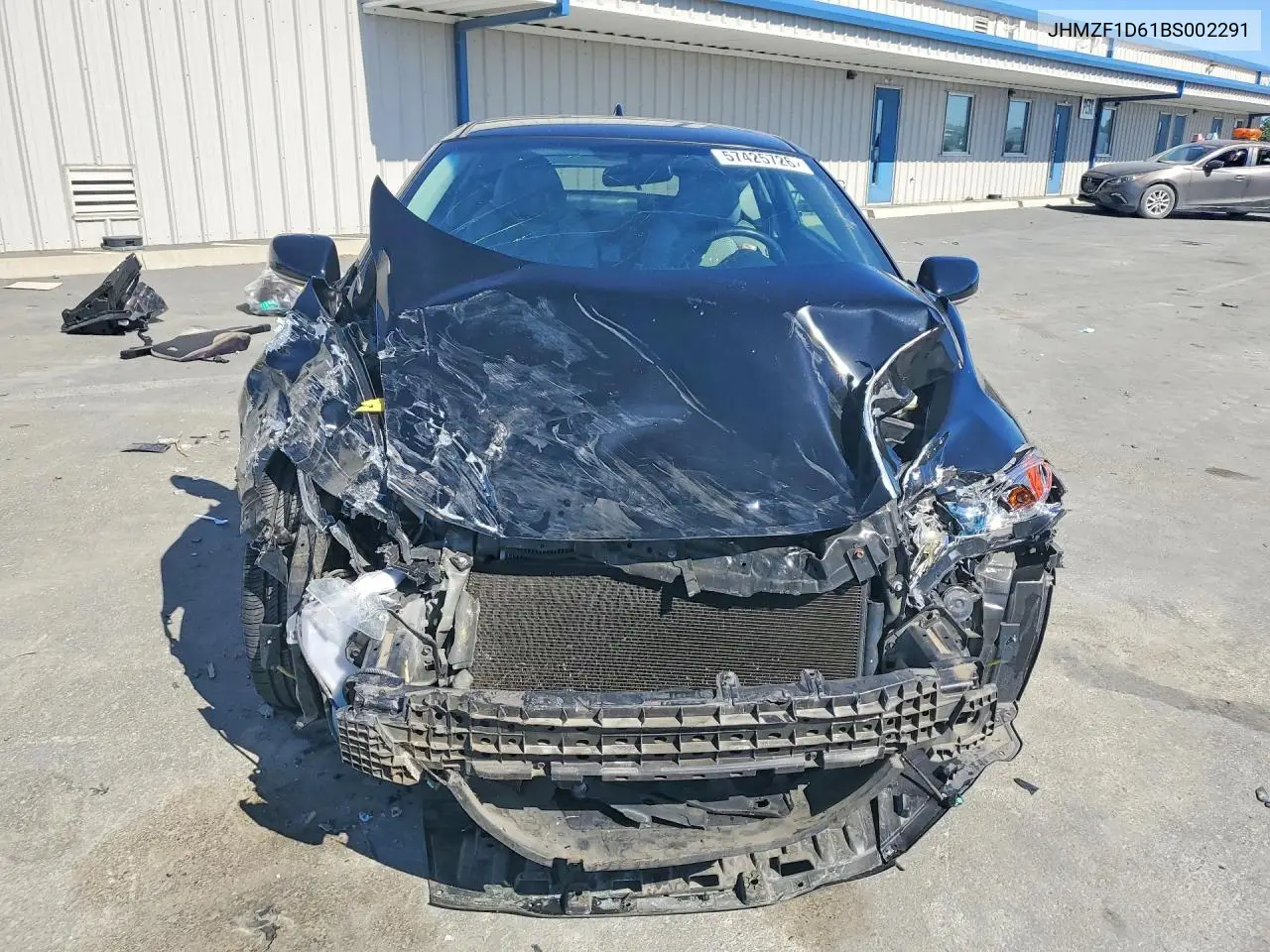 2011 Honda Cr-Z Ex VIN: JHMZF1D61BS002291 Lot: 57425726