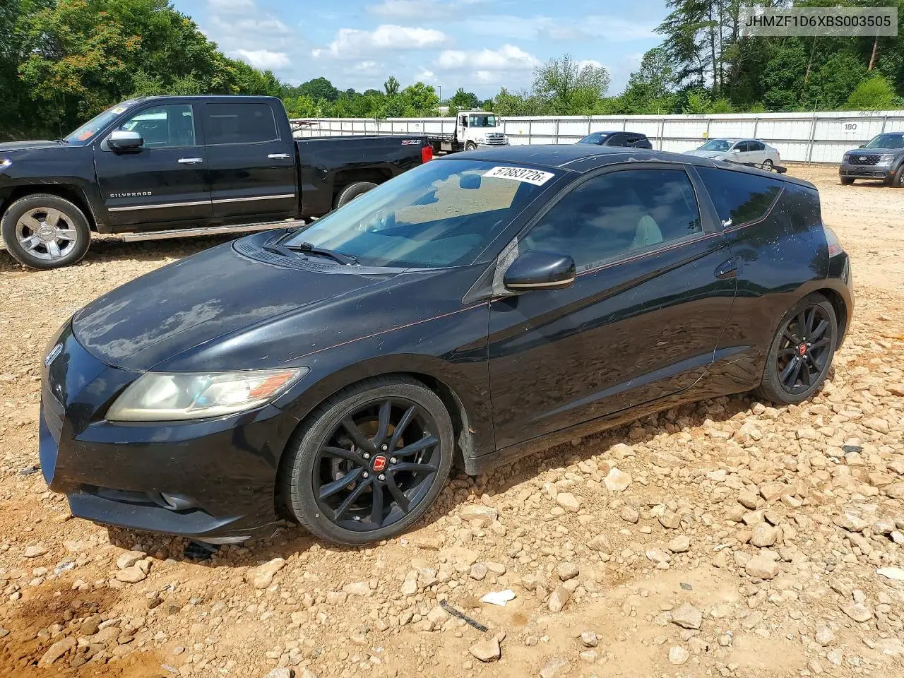 2011 Honda Cr-Z Ex VIN: JHMZF1D6XBS003505 Lot: 57883726