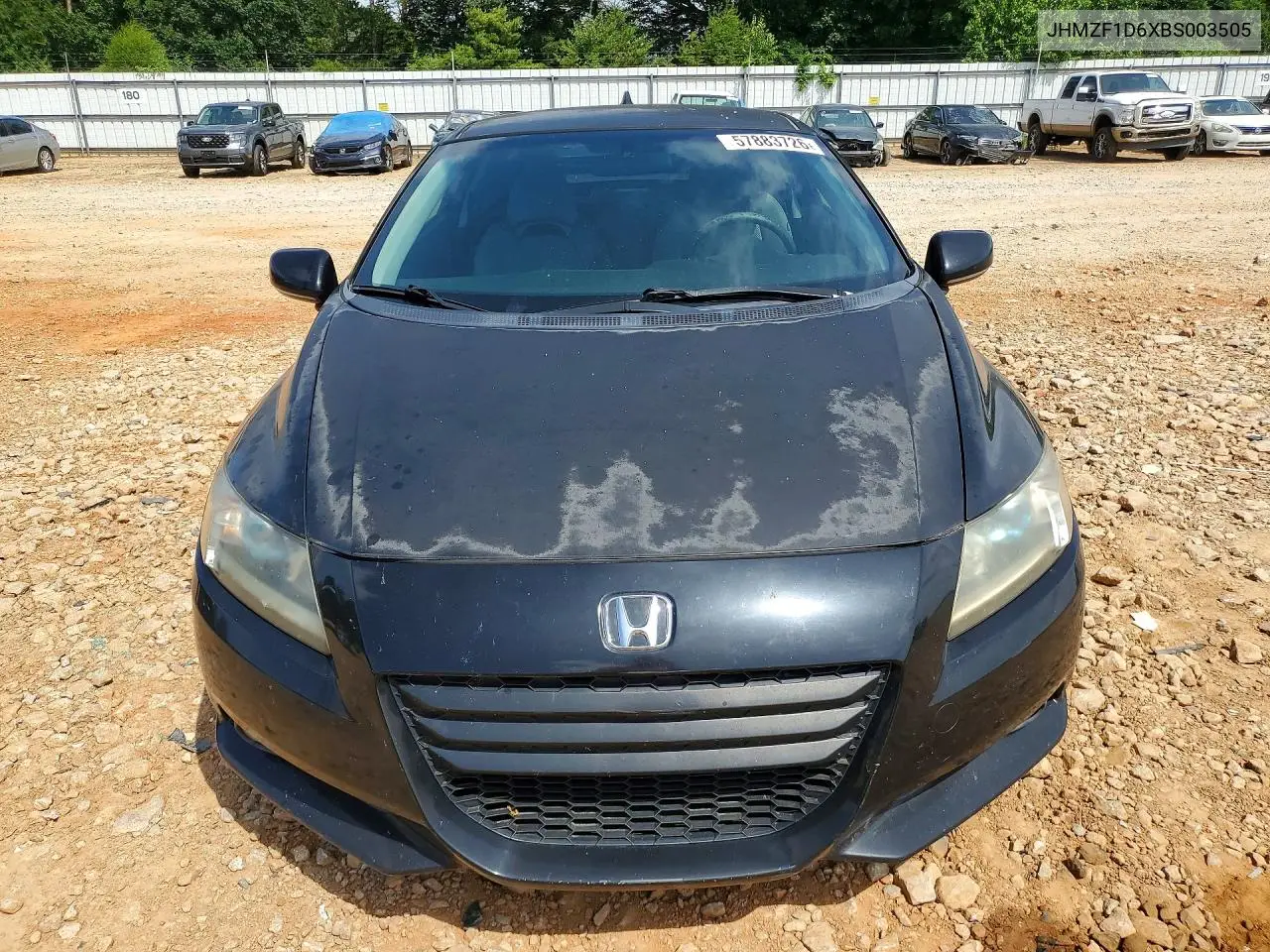 2011 Honda Cr-Z Ex VIN: JHMZF1D6XBS003505 Lot: 57883726