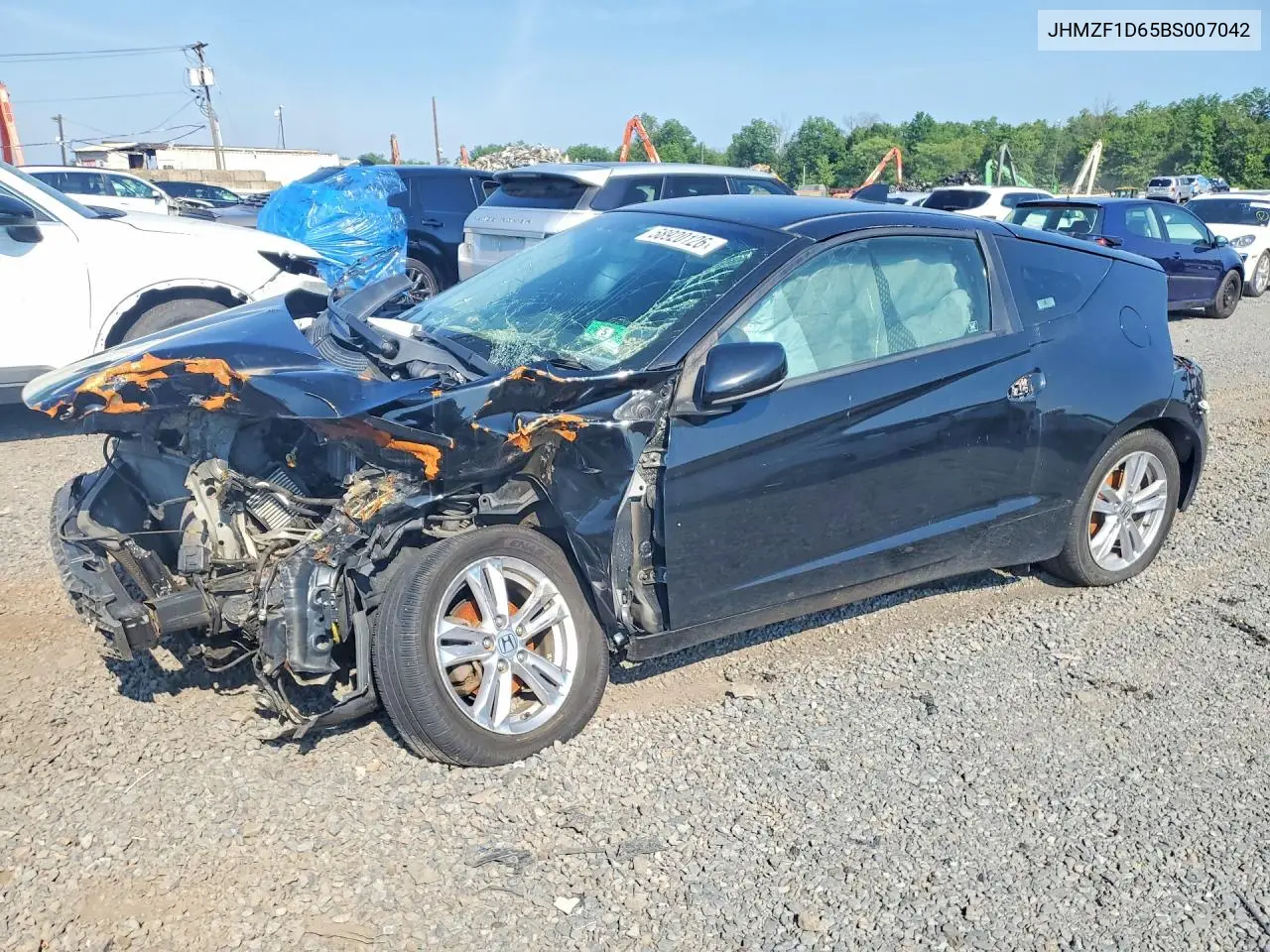 2011 Honda Cr-Z Ex VIN: JHMZF1D65BS007042 Lot: 58920126