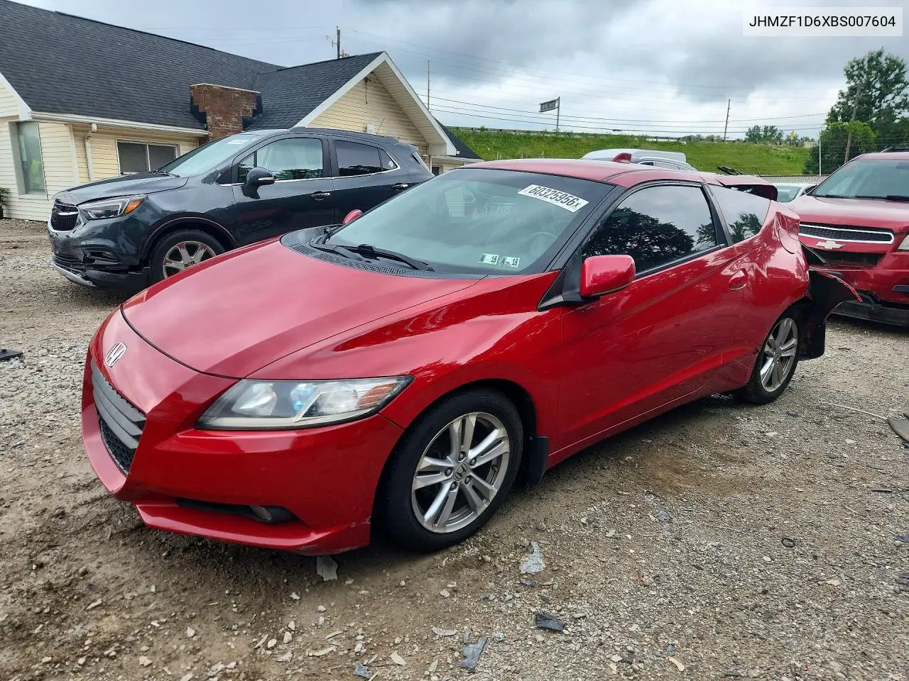 2011 Honda Cr-Z Ex VIN: JHMZF1D6XBS007604 Lot: 60325956