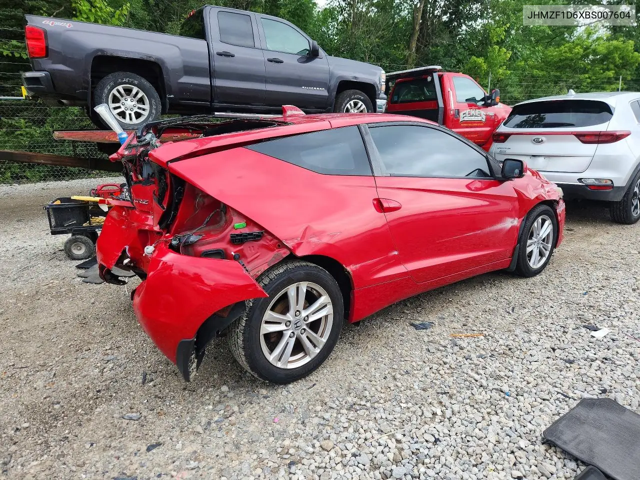 2011 Honda Cr-Z Ex VIN: JHMZF1D6XBS007604 Lot: 60325956
