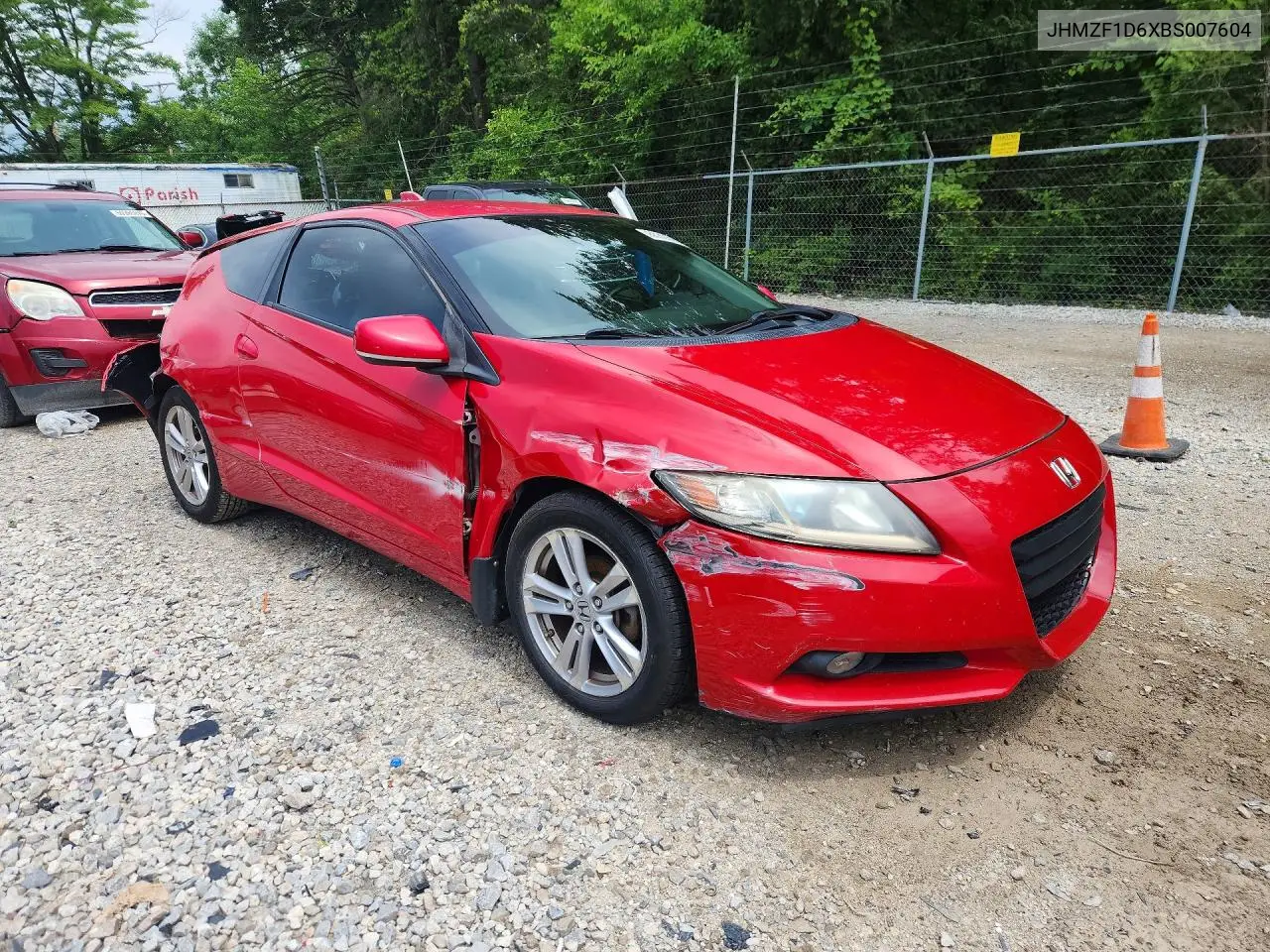 2011 Honda Cr-Z Ex VIN: JHMZF1D6XBS007604 Lot: 60325956