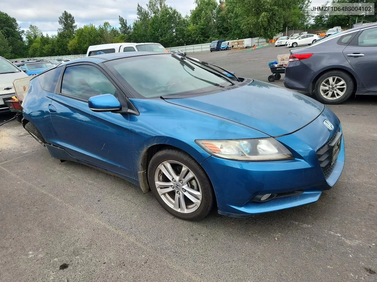 2011 Honda Cr-Z Ex VIN: JHMZF1D64BS004102 Lot: 60430116