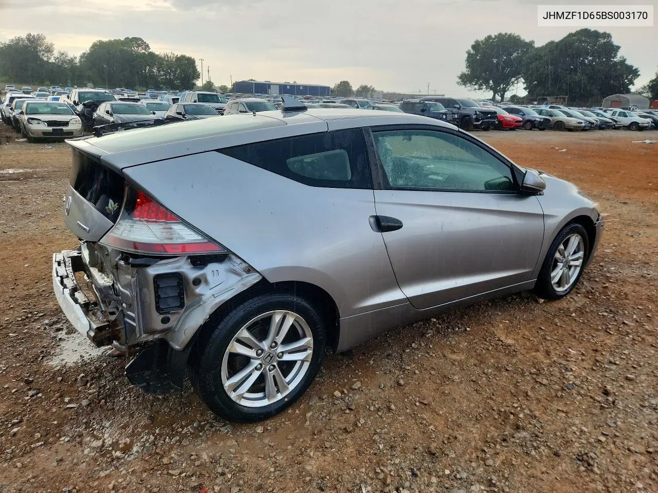 2011 Honda Cr-Z Ex VIN: JHMZF1D65BS003170 Lot: 60453766