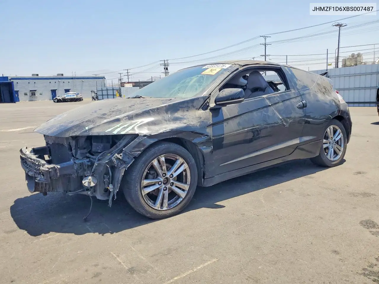 2011 Honda Cr-Z Ex VIN: JHMZF1D6XBS007487 Lot: 60805476
