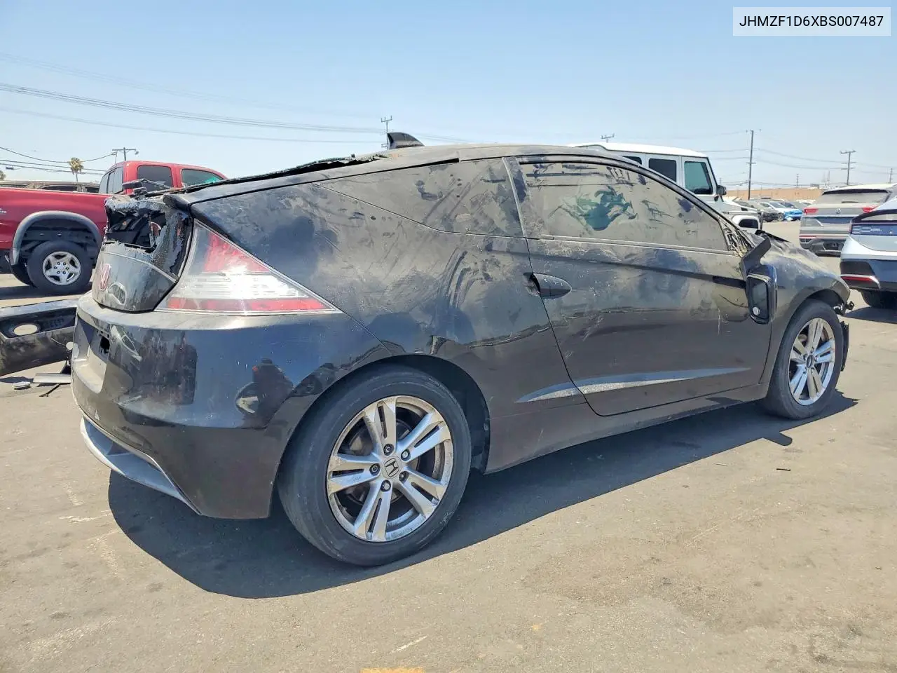2011 Honda Cr-Z Ex VIN: JHMZF1D6XBS007487 Lot: 60805476