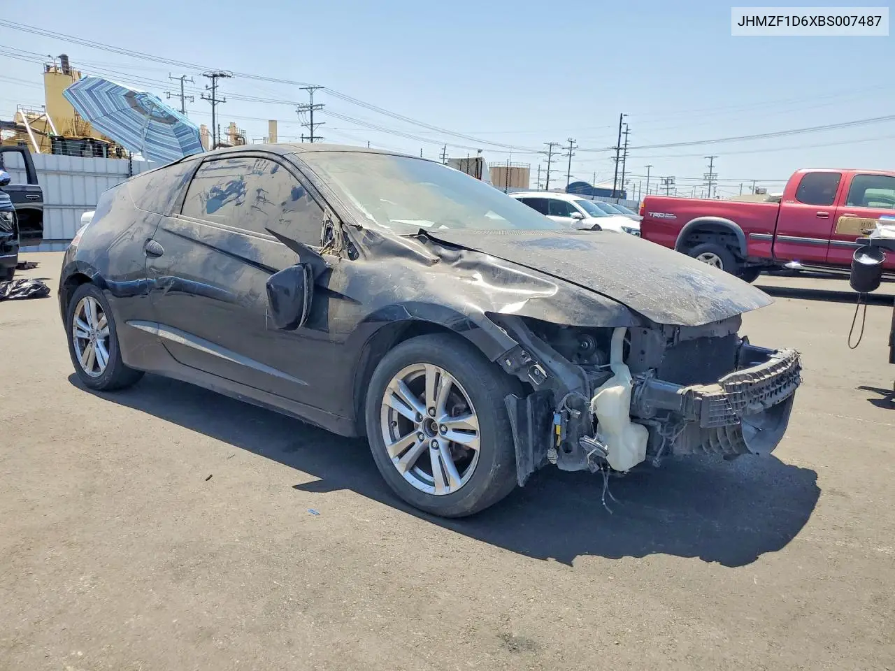 2011 Honda Cr-Z Ex VIN: JHMZF1D6XBS007487 Lot: 60805476