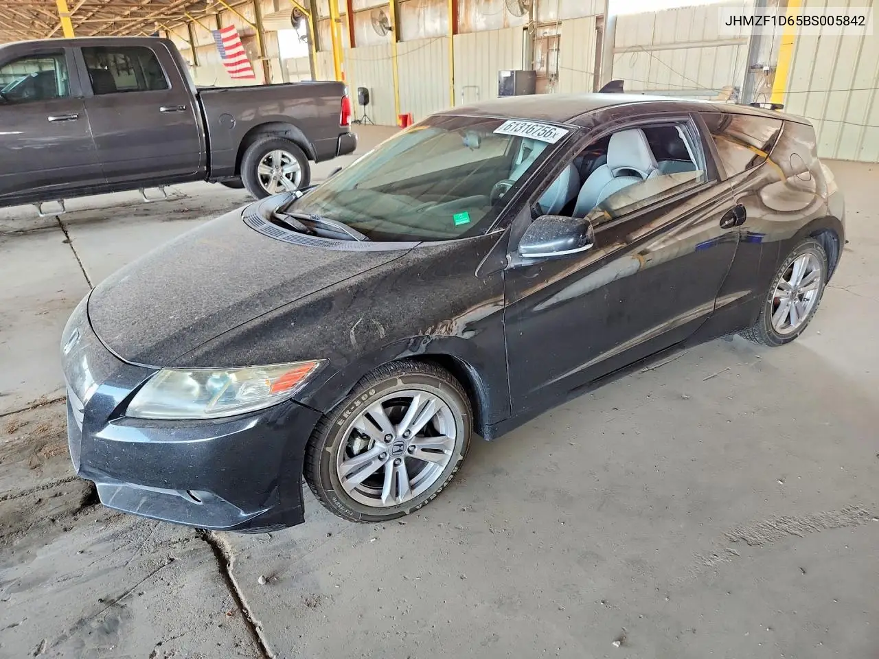 2011 Honda Cr-Z Ex VIN: JHMZF1D65BS005842 Lot: 61316756