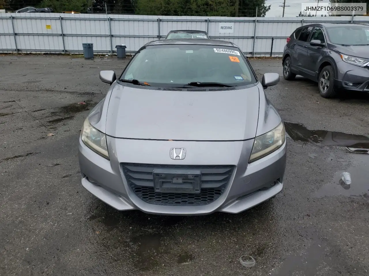 2011 Honda Cr-Z Ex VIN: JHMZF1D69BS003379 Lot: 92486995