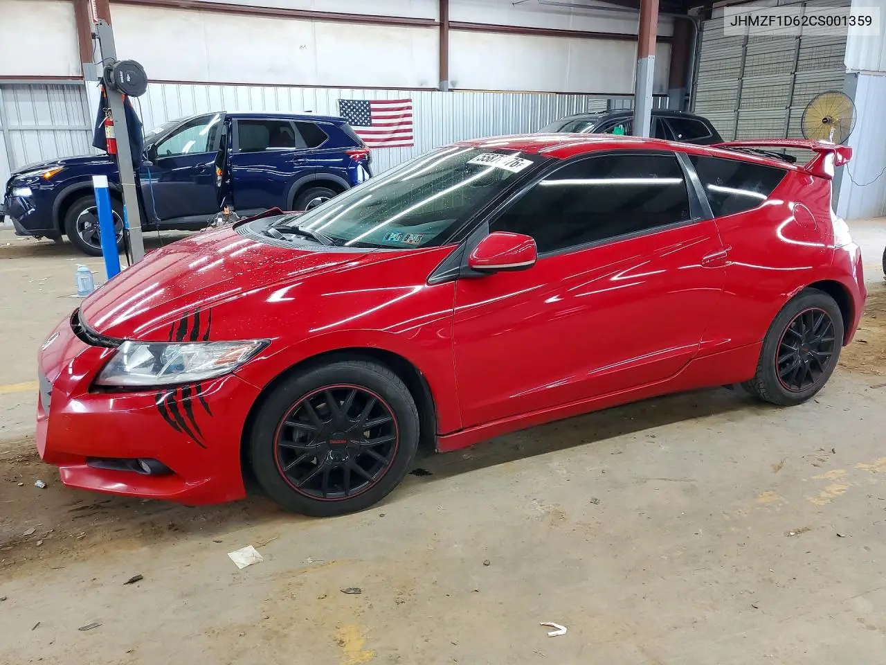 2012 Honda Cr-Z Ex VIN: JHMZF1D62CS001359 Lot: 55870976