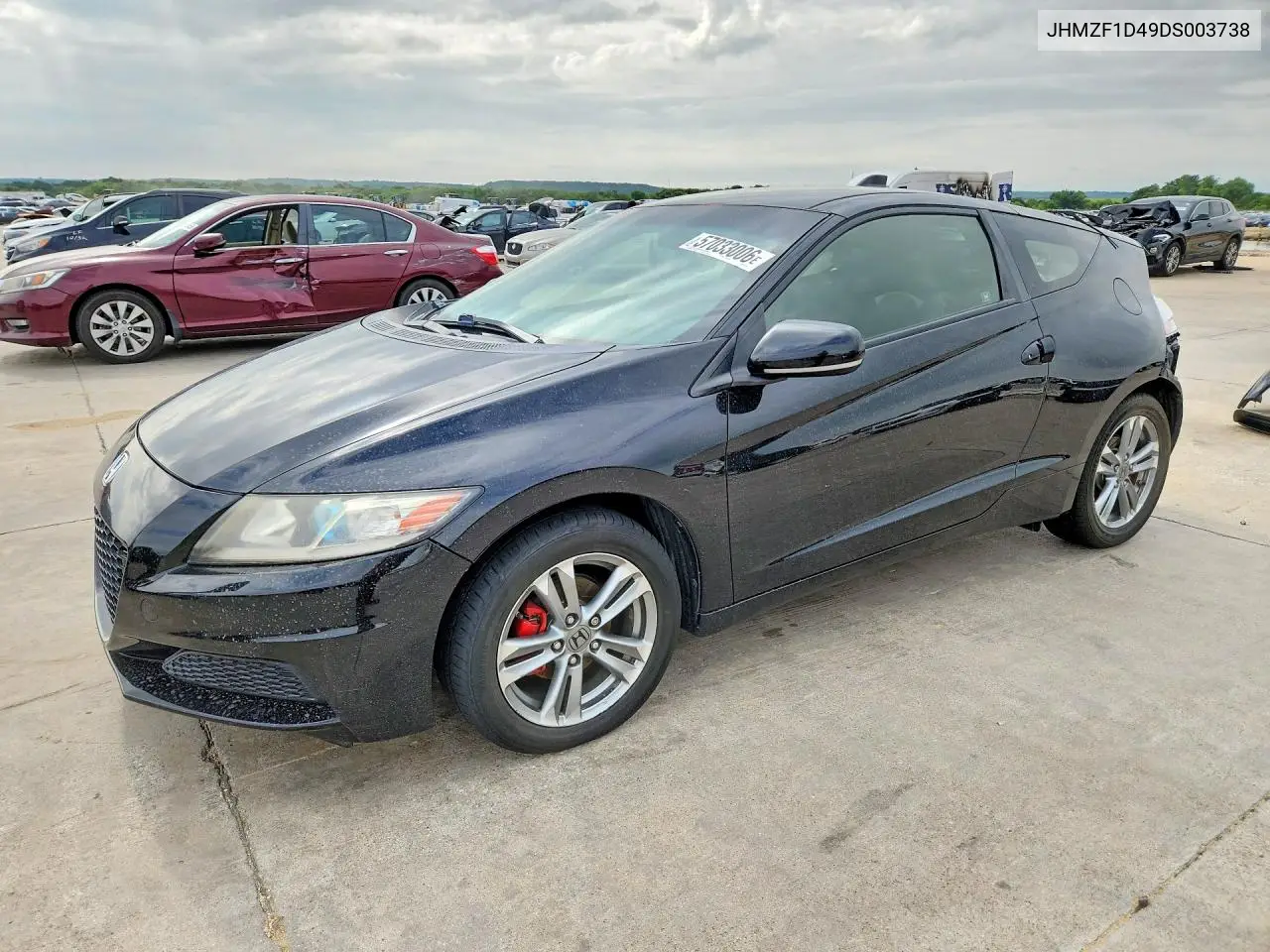 2013 Honda Cr-Z VIN: JHMZF1D49DS003738 Lot: 57033006
