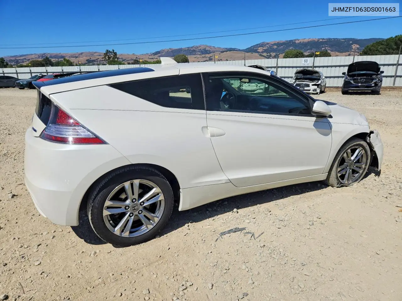 2013 Honda Cr-Z VIN: JHMZF1D63DS001663 Lot: 57065726