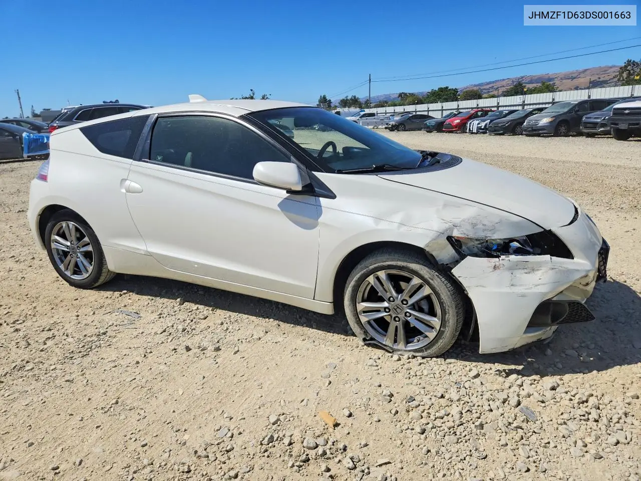 2013 Honda Cr-Z VIN: JHMZF1D63DS001663 Lot: 57065726