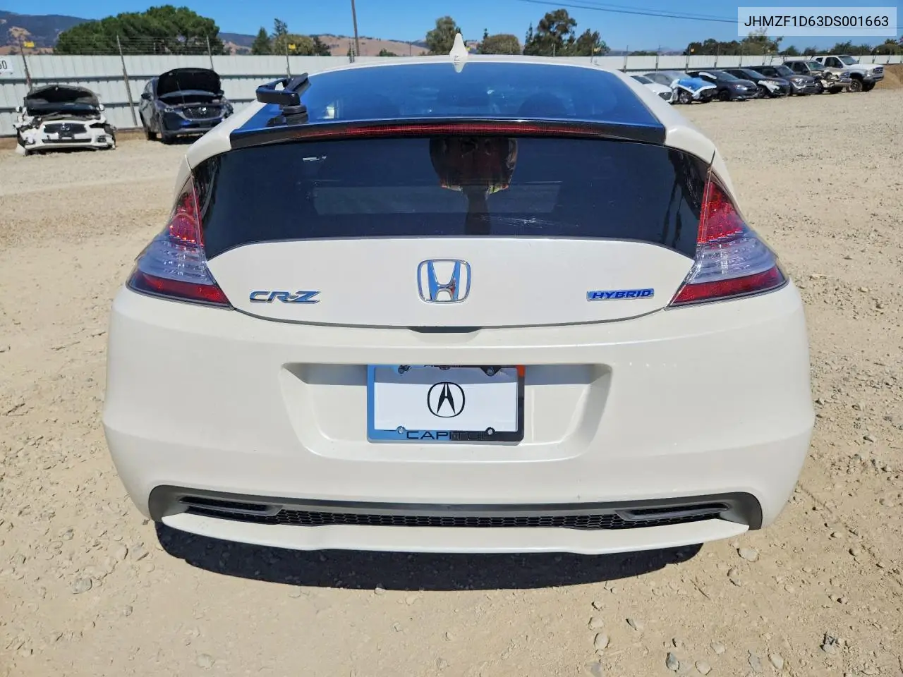 2013 Honda Cr-Z VIN: JHMZF1D63DS001663 Lot: 57065726